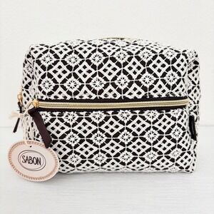 SABON Vanity Bag L Cosmetic Pouch Embroidery NEW